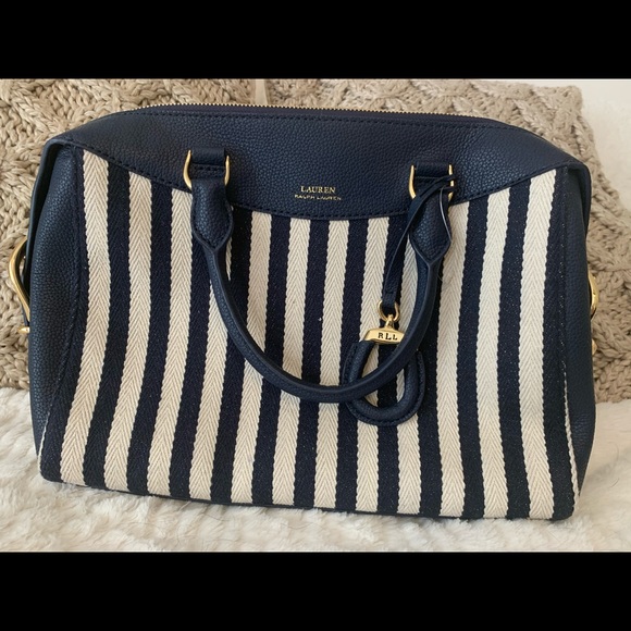 ralph lauren striped bag